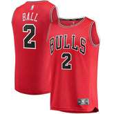 Lonzo Ball Chicago Bulls Fast Break Road Replica Jersey sale - Icon Editi- Red | Fanatics online