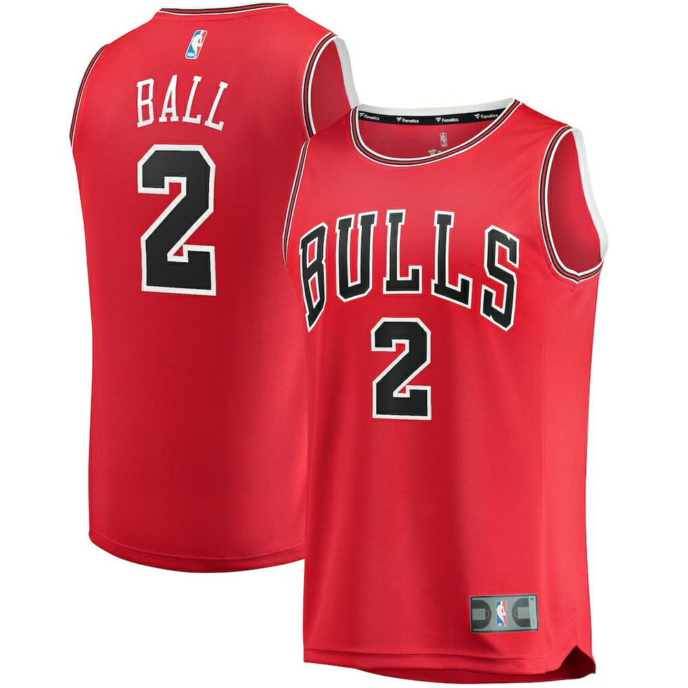 Lonzo Ball Chicago Bulls Youth Fast Break Road Replica Jersey sale - Icon Editi- Red | Fanatics cheap