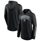 Las Vegas Raiders Front Runner Long Sleeve Hooded T-Shirt - Black online