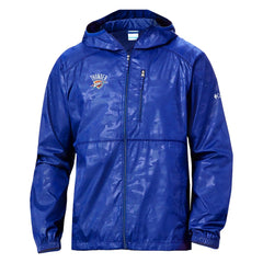 Oklahoma City Thunder Camo Flash Forward Full-Zip Windbreaker Jacket - Blue | Columbia discount