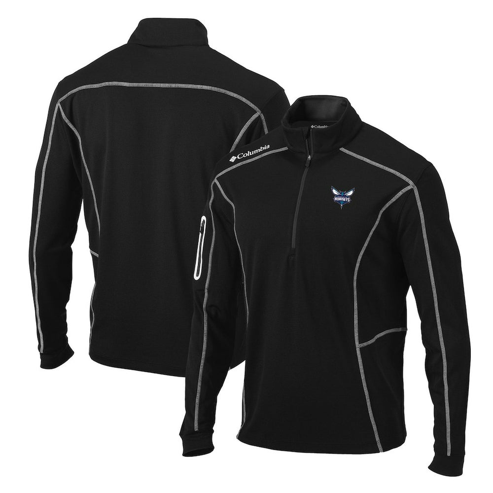 Charlotte Hornets Team Shotgun Quarter-Zip Pullover Jacket - Black | Columbia for sale