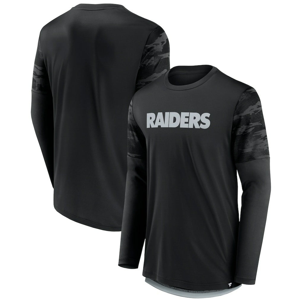 Las Vegas Raiders Square Off Long Sleeve T-Shirt - Black/Silver online