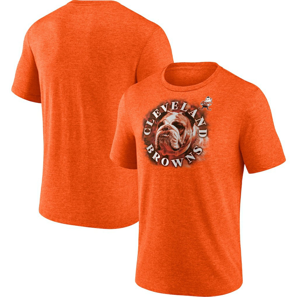 Cleveland Browns Tri-Blend Sporting Chance T-Shirt - Heathered Orange discount