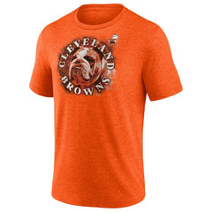 Cleveland Browns Tri-Blend Sporting Chance T-Shirt - Heathered Orange discount