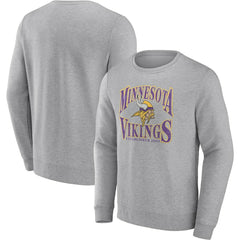 Minnesota Vikings Playability Pullover Sweatshirt - Heathered Gray sale