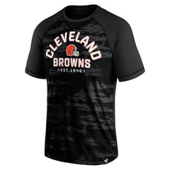 Cleveland Browns Blackout Hail Mary Raglan T-Shirt outlet
