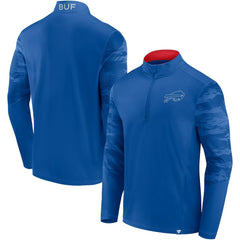 Buffalo Bills Ringer Quarter-Zip Jacket - Royal/Red for sale