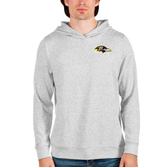 Baltimore Ravens Antigua Absolute Pullover Hoodie - Heathered Gray for sale