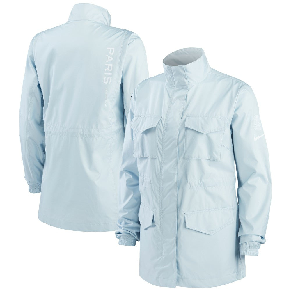 Paris Saint-Germain Women's M65 Woven Full-Zip Jacket - Light Blue | Nike shop