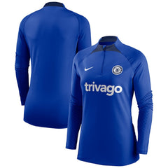 Chelsea Women's Strike Drill Raglan Performance Quarter-Zip Top - Blue | Nike outlet