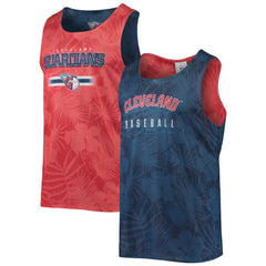 Cleveland Guardians FOCO Floral Reversible Mesh Tank Top - Navy