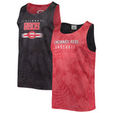 Cincinnati Reds FOCO Floral Reversible Mesh Tank Top - Red