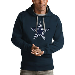 Dallas Cowboys Antigua Victory Pullover Hoodie - Navy for sale