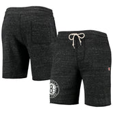 Brooklyn Nets Homage Primary Logo Tri-Blend Sweat Shorts - Charcoal for sale