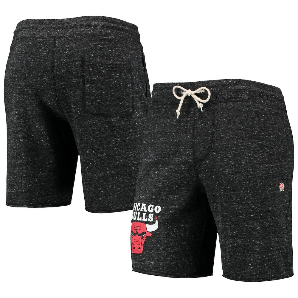 Chicago Bulls Homage Primary Logo Tri-Blend Sweat Shorts - Charcoal online