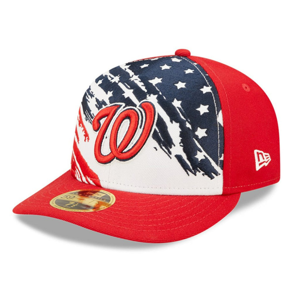 Washington Nationals 2022 4th of July Low Profile 59FIFTY Fitted Hat - Red | New Era