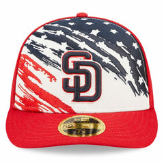 San Diego Padres 2022 4th of July Low Profile 59FIFTY Fitted Hat - Red | New Era