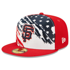 San Francisco Giants 2022 4th of July On-Field 59FIFTY Fitted Hat - Red | New Era
