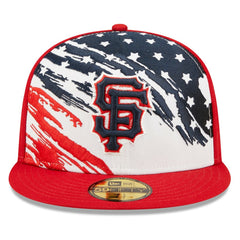 San Francisco Giants 2022 4th of July On-Field 59FIFTY Fitted Hat - Red | New Era