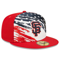 San Francisco Giants 2022 4th of July On-Field 59FIFTY Fitted Hat - Red | New Era
