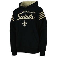 New Orleans Saints Youth The Champ Is Here Pullover Hoodie - Black on sale