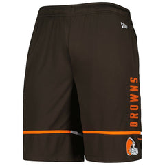 Cleveland Browns New Era Combine Authentic Rusher Training Shorts - Brown cheap