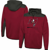 Tampa Bay Buccaneers New Era Combine Authentic Hard Hitter Pullover Hoodie - Red online