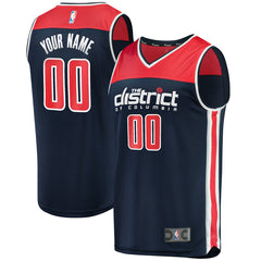 Washington Wizards Fast Break Replica Custom Jersey Navy - Statement Edition | Fanatics shop