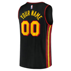 Atlanta Hawks Fast Break Replica Custom Jersey Black - Statement Edition | Fanatics on sale