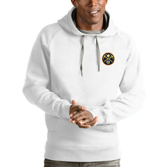 Denver Nuggets Antigua Victory Pullover Hoodie sale - White outlet