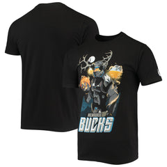 Milwaukee Bucks NBA x McFlyy Identify Artist Series T-Shirt - Black on sale