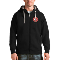 Atlanta Hawks Antigua Logo Victory Full-Zip Hoodie - Black on sale