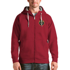 Denver Nuggets Antigua Logo Victory Full-Zip Hoodie sale - Red on sale