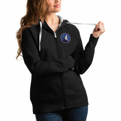 Minnesota Timberwolves Antigua Women's Victory Full-Zip Hoodie - Black shop