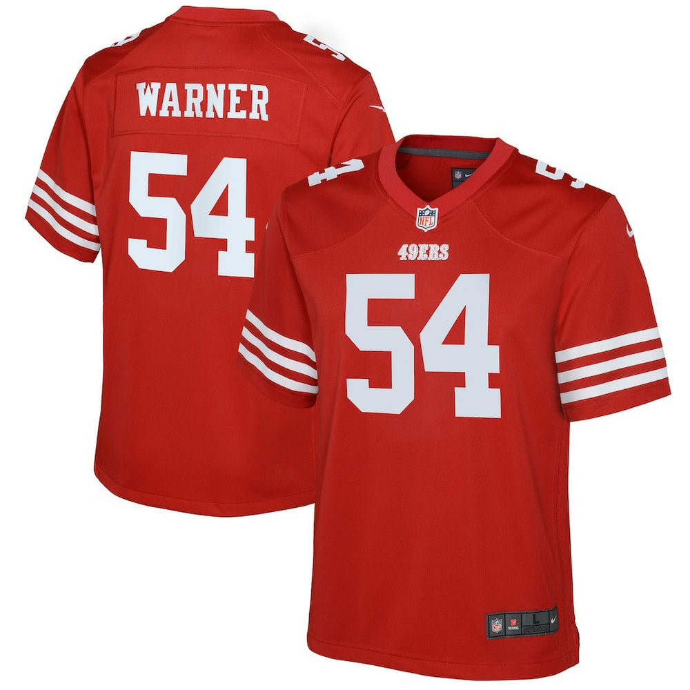 Fred Warner San Francisco 49ers Youth Game Jersey - Scarlet | Nike online