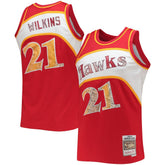 Dominique Wilkins Atlanta Hawks 1986/87 Hardwood Classics NBA 75th Anniversary Diamond Swingman Jersey - Red | Mitchell & Ness discount