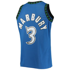 Stephon Marbury Minnesota Timberwolves 1996/97 Hardwood Classics Swingman Jersey - Blue | Mitchell & Ness shop