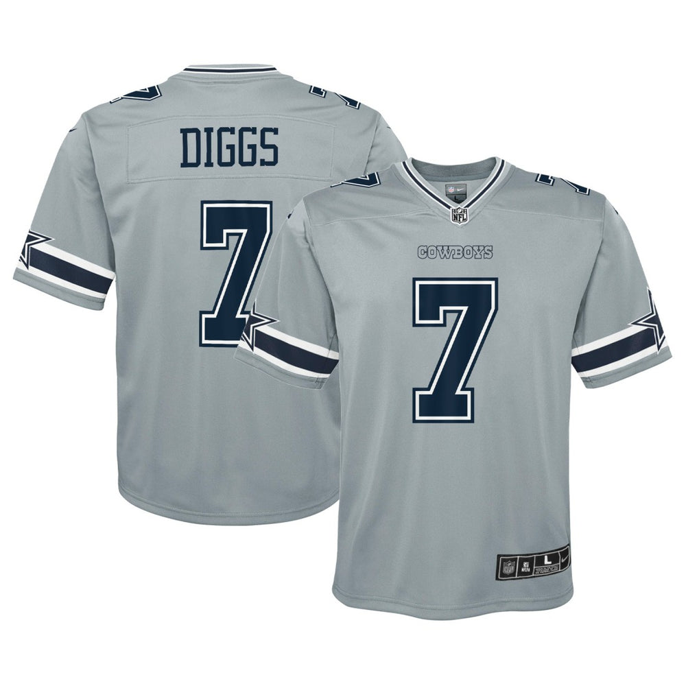 Trevon Diggs Dallas Cowboys Youth Inverted Game Jersey - Silver | Nike outlet