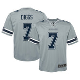 Trevon Diggs Dallas Cowboys Youth Inverted Game Jersey - Silver | Nike outlet