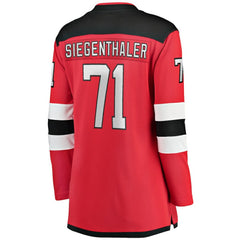 Jonas Siegenthaler New Jersey Devils Fanatics Women's Home Breakaway Player Jersey Red