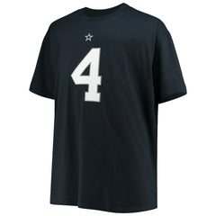 Dak Prescott Dallas Cowboys Big & Tall Player Name & Number T-Shirt - Navy sale