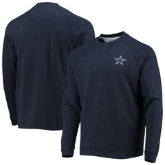 Dallas Cowboys Sunset Slub Raglan Henley Long Sleeve T-Shirt - Navy for sale