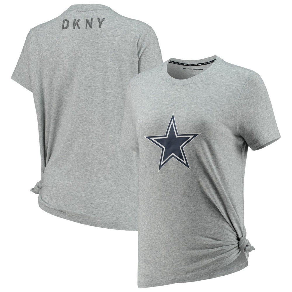 Dallas Cowboys DKNY Sport Women's Ava Tri-Blend T-Shirt - Heathered Gray cheap