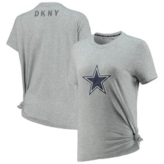 Dallas Cowboys DKNY Sport Women's Ava Tri-Blend T-Shirt - Heathered Gray cheap