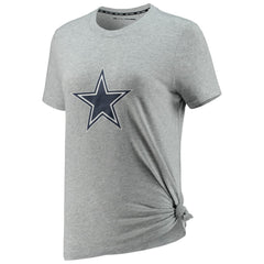 Dallas Cowboys DKNY Sport Women's Ava Tri-Blend T-Shirt - Heathered Gray cheap
