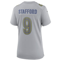 Matthew Stafford Los Angeles Rams Women's Atmosphere Fashion Game Jersey - Gray | Nike cheap