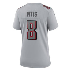 Kyle Pitts Atlanta Falcons Women's Atmosphere Fashion Game Jersey - Gray | Nike on sale