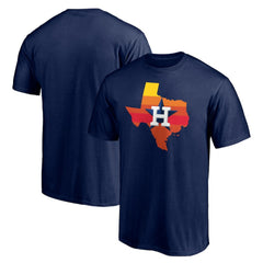 Houston Astros Hometown Collection Texas Sunrise T-Shirt - Navy