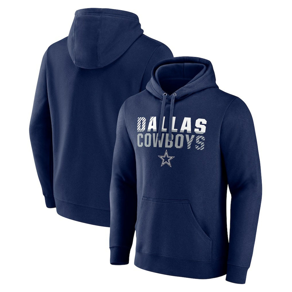 Dallas Cowboys Fade Out Fitted Pullover Hoodie - Navy for sale