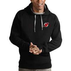 New Jersey Devils Antigua Team Victory Pullover Hoodie Black